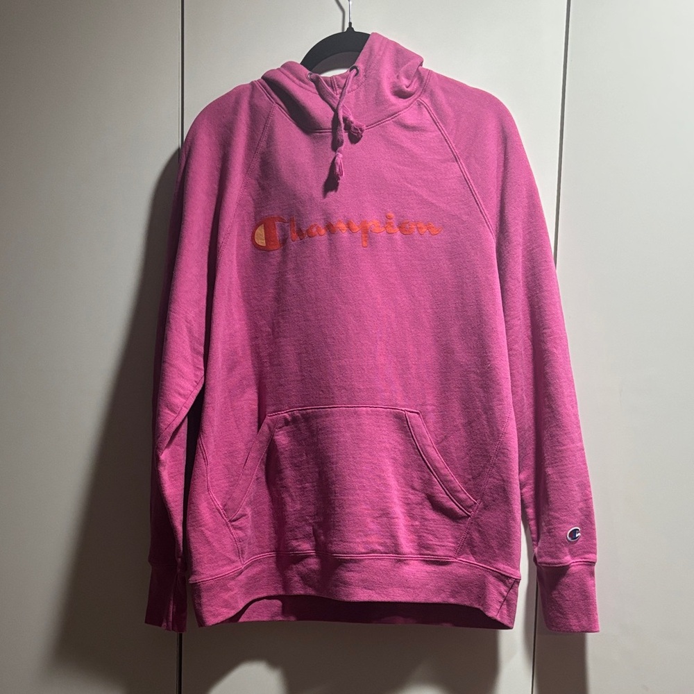 Champion Pink Athletic Hoodie size large‎